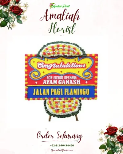 Bunga Papan Congratulation di Kedungkandang Malang